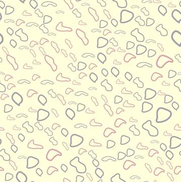 Abstract contemporary modern trendy seamless patterns. Hand drawn various rou イラスト素材