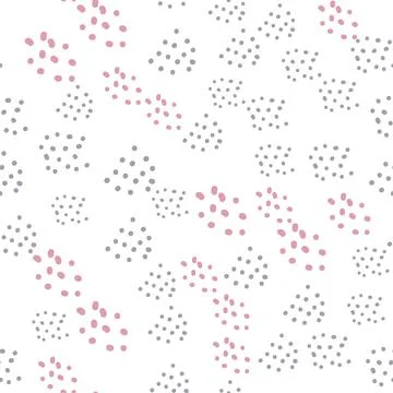 Abstract contemporary modern trendy seamless patterns. Hand drawn various rou Stock Illustration