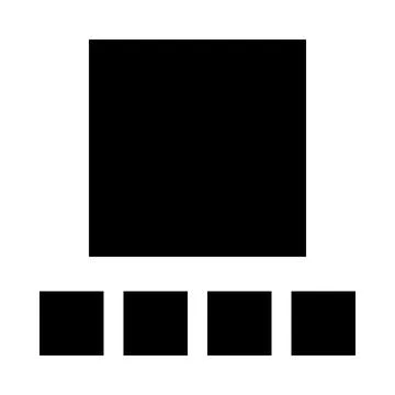 Abstract content layout with black placeholders Stock Illustration