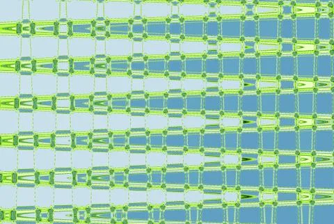 Abstract continuous ripples pattern in green, blue and teal Ilustración de archivo