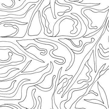 Abstract contour line background. Modern topographic pattern with organic curves Stock Illustration