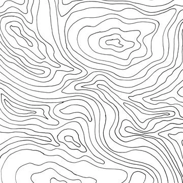 Abstract contour line background. Modern topographic pattern with organic curves Stock Illustration