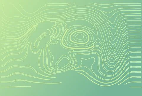 Abstract Contour Line Pattern Background Stock Illustration