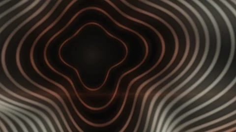 Abstract Contour Lines in Warm Tones Seamless Loop Stock Footage 340637065