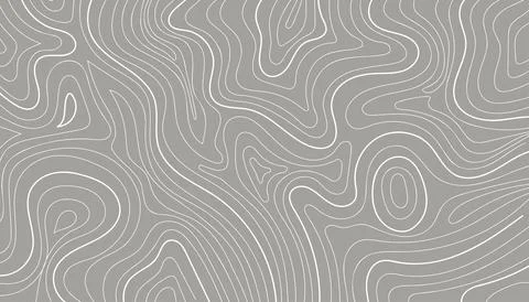 Abstract contour map isolated on gray background.Vector illustration. Stock Illustration