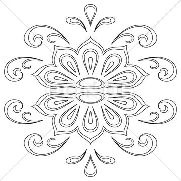 Abstract contour pattern Stock Illustration