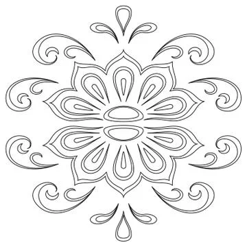 Abstract contour pattern Stock Illustration