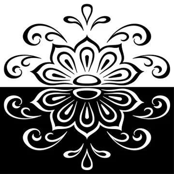 Abstract contour pattern Stock Illustration