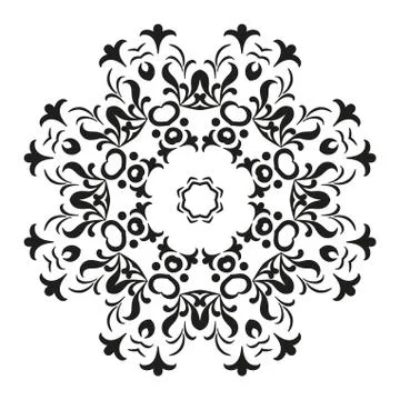 Abstract contour pattern Stock Illustration