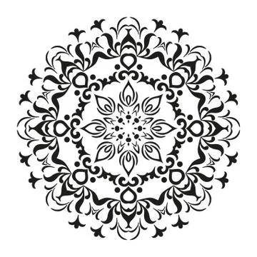 Abstract contour pattern Stock Illustration