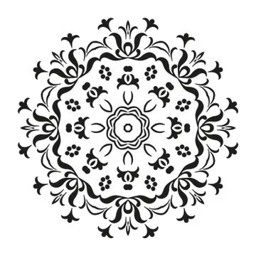 Abstract contour pattern Stock Illustration