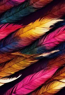 Abstract contrast feather pattern Stock Illustration