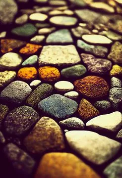 Abstract contrast stones pattern Stock Illustration