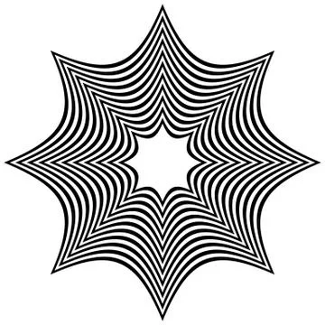 Abstract contrasty distorted shape イラスト素材