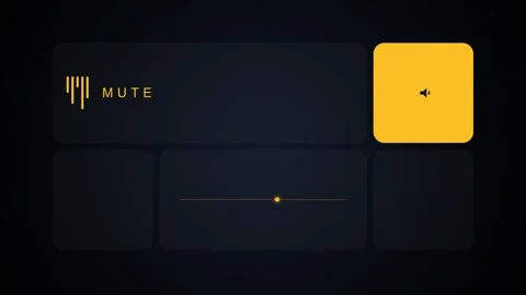 Abstract Control Interface Moving Visual Elements in Dim Dark UI Setting Stock Footage 346909398