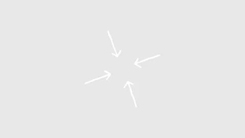 Abstract converging arrows on a clean background with cinematic motion and .. Stock Footage 340940506