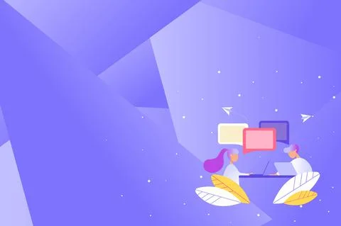 Abstract Conversation Interview Global Connectivity Concept Exchanging Illustrazione stock