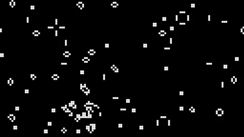 Abstract Conway Game of Life Overlay Animation Stock Footage 335127652