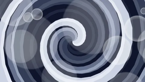 Abstract Cool Blue Hypnotic Spiral with Bokeh Stock Footage 329568062