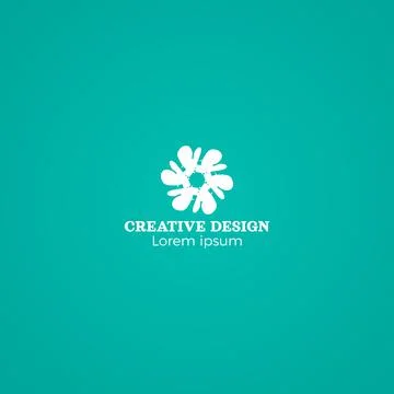 Abstract Cool Hand Drawn Creative Logo Vector Design EPS10 Stock Illustration