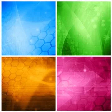 Abstract cool waves Stock Illustration