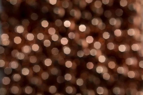 Abstract copper bokeh Foto stock