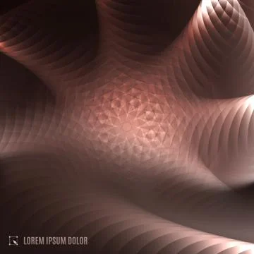 Abstract copper fractal background Stock Illustration