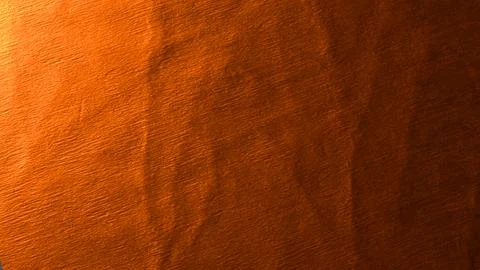 Abstract Copper Metal Surface With Warm Orange Texture 3d render. Stock Photos