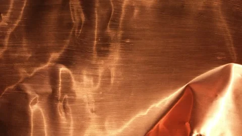 Abstract copper metallic background with warm tones. Stock Footage 334174134