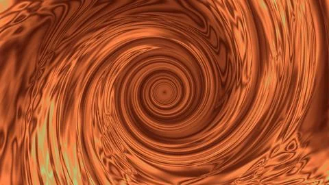 Abstract copper swirling pattern with concentric vortex Stock Illustration