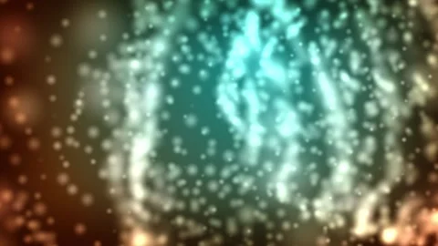 Abstract copper teal particles plexus loop, unique color gradient generative Stock Footage 332521724