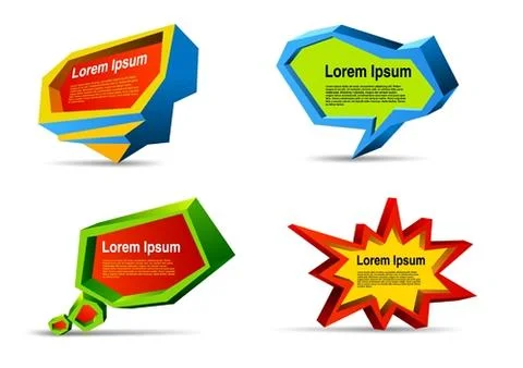 Abstract copyspace design in different colors Stock-Illustration