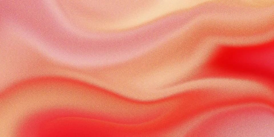 Abstract Coral Orange Gradient Background with Soft Fluid Waves Illustrazione stock