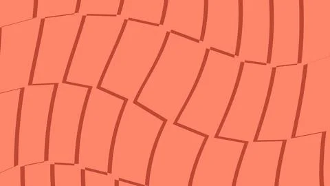 Abstract coral orange pattern with vertical wavy lines Stock Illustration