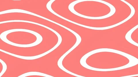 Abstract Coral Waves Seamless Fluid Geometric Pattern Design Background Stock Footage 342159293
