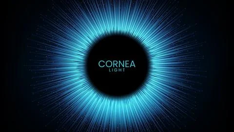 Abstract Cornea Ring Line of Light Background, Vector Illustration Stock Illustration