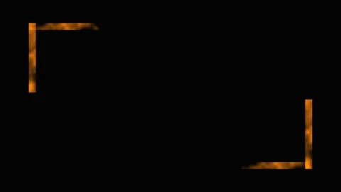 Abstract corner flares with golden light particles moving dynamically on bl.. Stock Footage 341719097