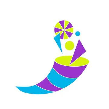 Abstract cornucopia vector illustration for thanks lottery winnings various p Illustrazione stock