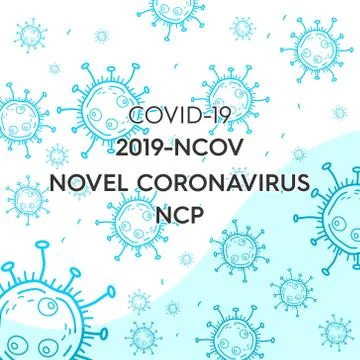 Abstract Corona Virus Background Stock Illustration