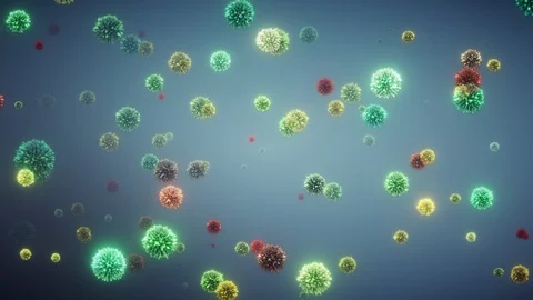 Abstract corona virus Stock-Footage 126727116
