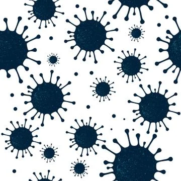 Abstract Corona Virus Pattern Background Stock Illustration
