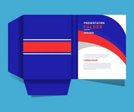 Abstract corporate company presentation folder layout template graphic 스톡 일러스트