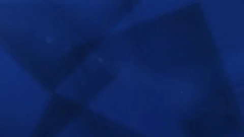 Abstract Corporate Dark Blue Background with Rotating Translucent Cubes. Stock Footage 341658228