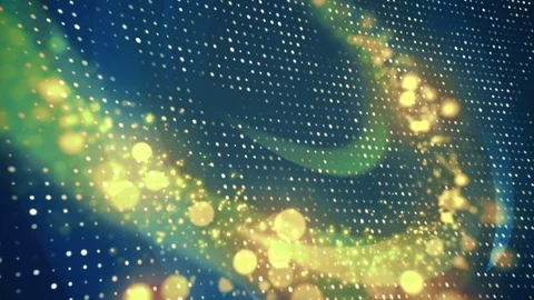 Abstract Corporate Dots with Particles Loop Background Stock Footage 73243979