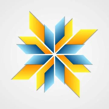 Abstract corporate logo design Abstract corporate logo design. Vector back... Stock Photos