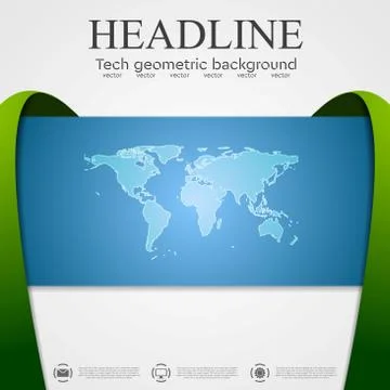 Abstract corporate tech waves background イラスト素材