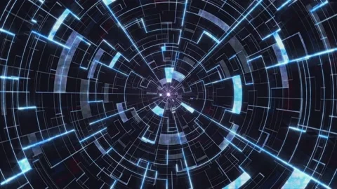 Abstract corporate tunnel background Stock Footage 85670502