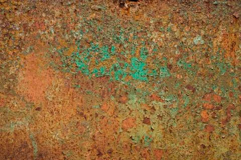 Abstract corroded colorful rusty metal background. Stock Photos