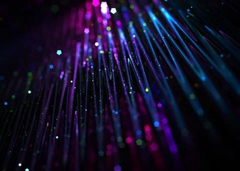 Abstract Corrugated Surface  Bokeh   Background - Fractal Art Stock Illustration