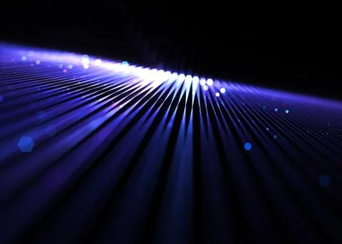 Abstract Corrugated Surface  Bokeh   Background - Fractal Art Stock Illustration